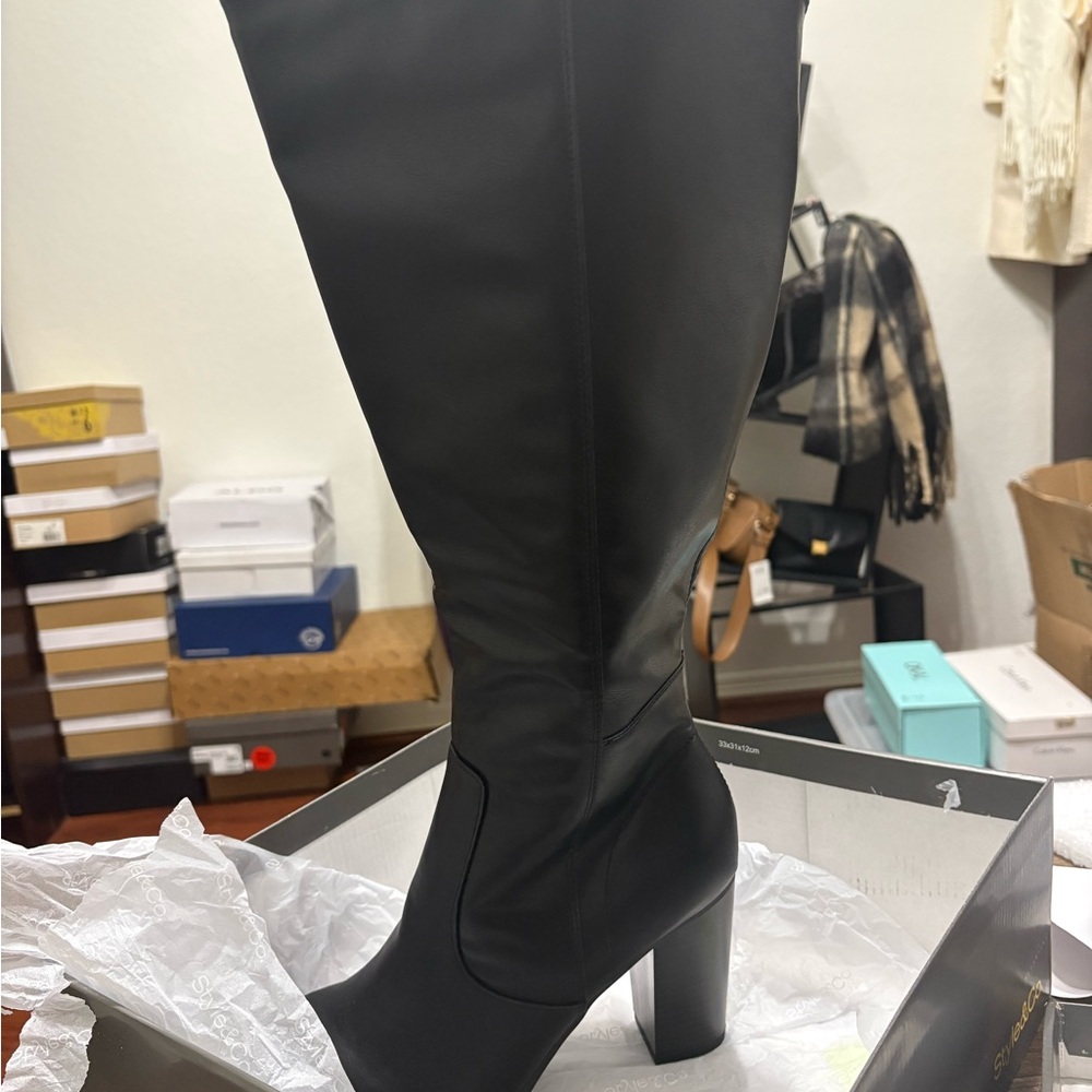 Style & Co. Black Over the Knee Boots